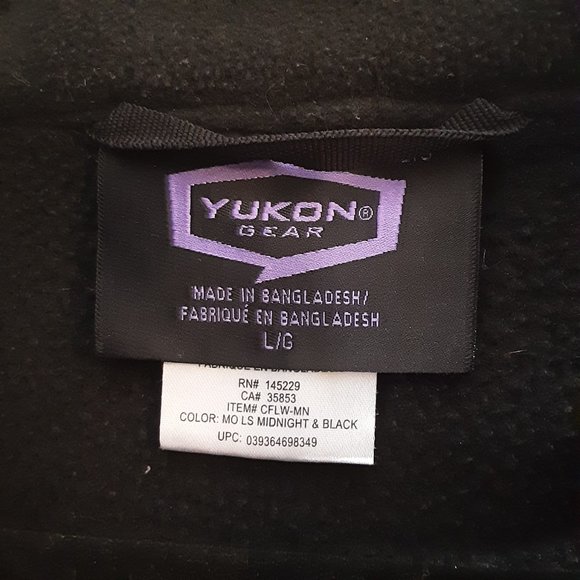 Mossy Oak Yukon Gear Women's Fleece Jacket Black Black Camo, Size Large - Picture 5 of 13